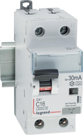 Legrand DX3 Ρελέ Ράγας Διαρροής 16A Διπολικό 30mA
