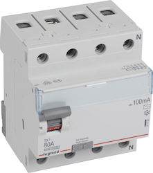 Legrand Relee De Scurgere De Pământ 4x80A