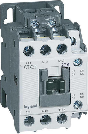 Legrand CTX3 Ρελέ Ράγας Ισχύος 22A με Τάση 230V 11kW