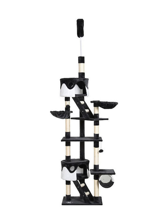 Pawhut Scratching Post Cat Trees Gray Ceiling 60x45x260cm