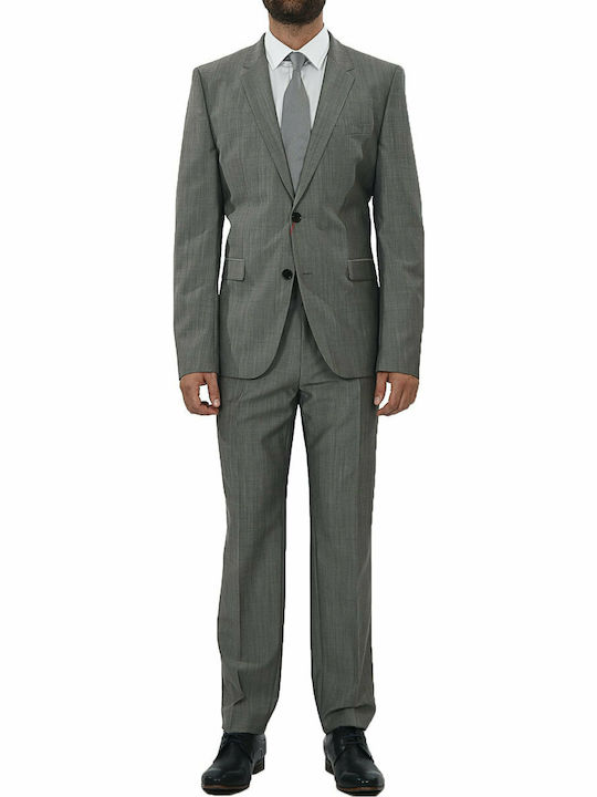 Hugo Boss Men's Winter Suit Slim Fit Gray 50417304-021