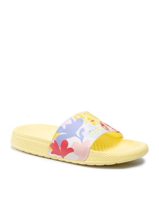 Converse Yellow Slides