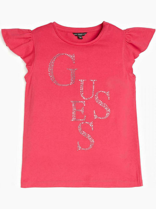 Guess Kids Blouse Short Sleeve Fuchsia