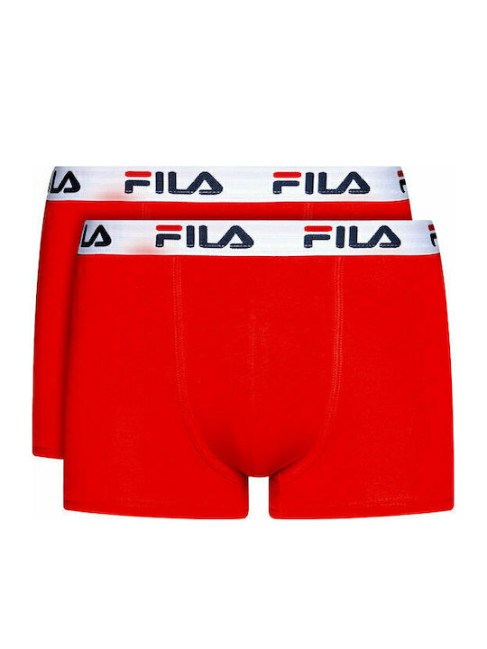 FILA Boxers 2Pack Red FILA Boxers 2Pack Red