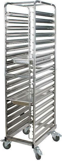Fresh Commercial Kitchen Food Cart for 18 Trays Liam H173.5xW39.5xD57cm