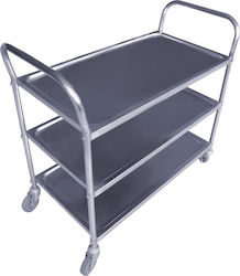 Mopatex Küchenwagen für gewerbliche Küche mit 3 Ebenen H90xB84xT45cm