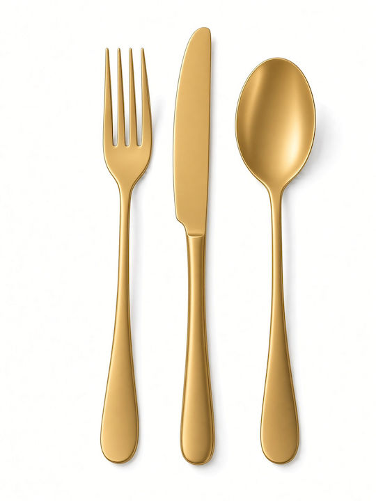 Dinox Nis Cutlery Set Gold 60pcs