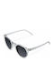 Meller Kubu Unisex Sunglasses with Gray Plastic Frame and Black Polarized Lens K-GREYGREY