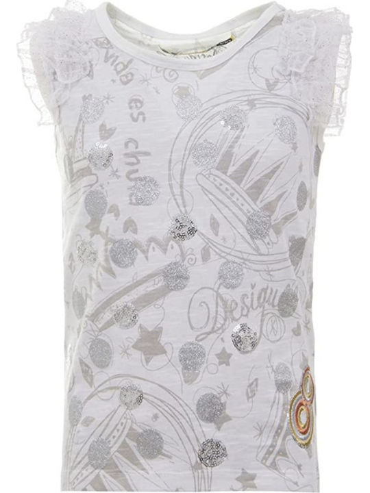 Desigual Kids Blouse Sleeveless White