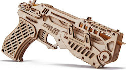 Wood Trick Wooden Construction Toy Cyber Gun for Children 14+ years old+ Years