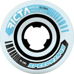 Ricta Speedrings Slim 99Α RIC-SKW-5180 Wheels Skateboard 51mm White/Blue