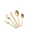 Dinox 60-Piece Stainless Steel 18/10 Gold Shiny Cutlery Set Porto