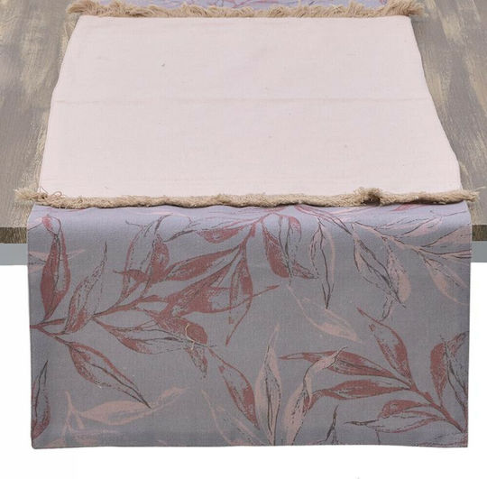Inart Runner Сиво - розово 40x140бр