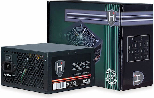 HiPower SP-550 550W Μαύρο Τροφοδοτικό Υπολογιστή Full Wired