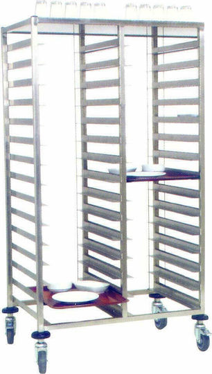 Yuksel Küchenwagen für gewerbliche Küche für 30 Tabletts H160xB83xT57cm