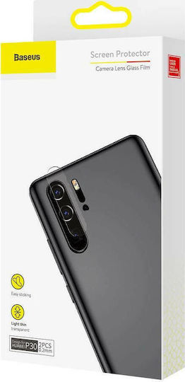 Baseus Reinforced Lens Tempered Glass Προστασία Κάμερας Tempered Glass Διάφανο για το Huawei P30