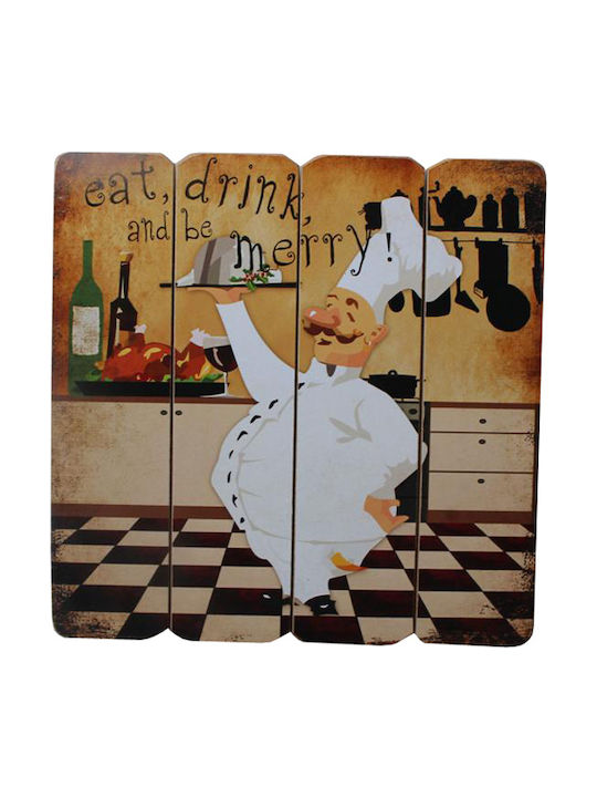 Etoile Wooden Wall Ornament 40x2x40cm