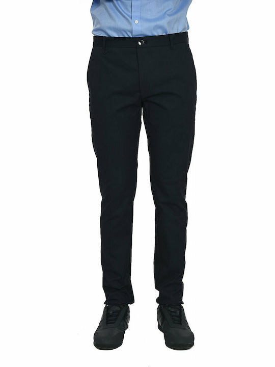 Hugo Boss Men's Trousers Chino Elastic Navy Blue