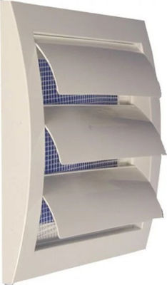 Europlast Persoană de ventilație 14.8x15.3cm Pătrată Grile de ventilație cu plasă