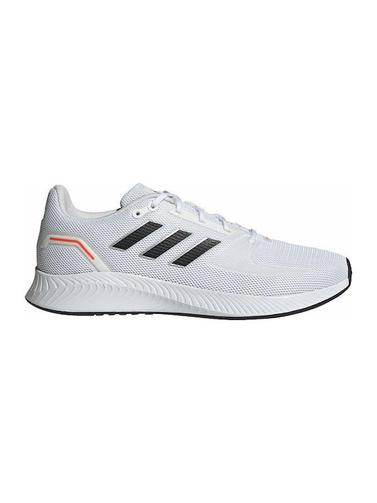 Runfalcon 2.0 Herren Sportschuhe Laufen Cloud White / Core Black / Solar Red
