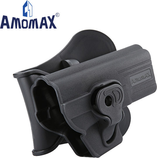 Amomax Black Pistol Belt Holster