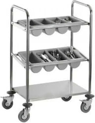 Rnt Carucior pentru bucătărie comercială pentru 3 tăvi H98xL63xL40cm Rnt Carucior pentru bucătărie comercială pentru 3 tăvi H98xL63xL40cm