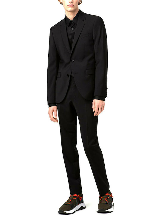 Hugo Boss Men's Trousers Suit in Slim Fit Black