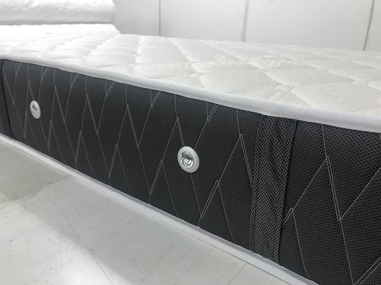 Achaia Strom Biocotton Sense Semi-double Ortopedie Saltea 130x190x26cm cu Arcuri