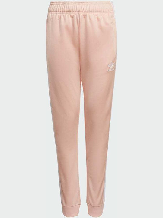 Adidas Παντελόνι Φόρμας για Κορίτσι Ροζ Adicolor