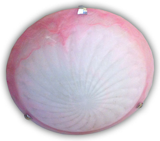 Deckenleuchte 30cm Rosa mit Fassung E27