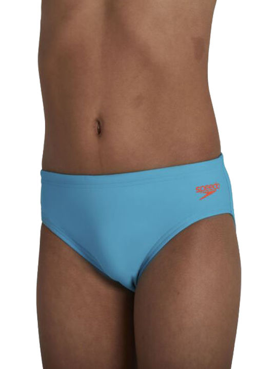 Speedo Logo Brief Παιδικό Μαγιό Σλιπ Γαλάζιο