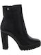 Tessi Leather Women's Ankle Boots with High Heel Black