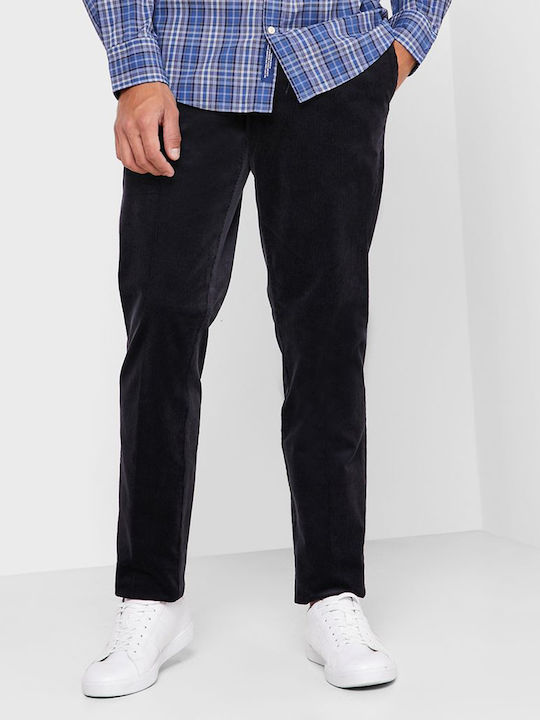 Trousers Chino Elastic in Regular Fit Navy Blue
