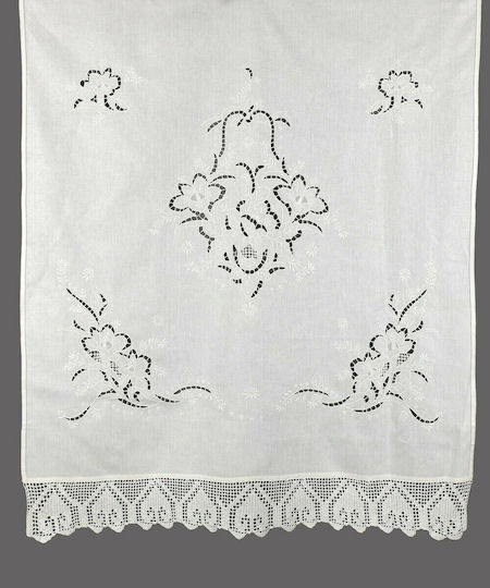Silk Fashion Vorhang Für Fenster Mit Tunnel 662 Weiß 120x150cm