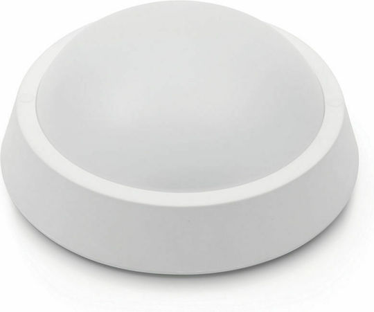 Optonica Πλαφονιέρα Οροφής 28εκ. Λευκή με Ενσωματωμένο LED