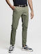 Gant Men's Trousers Chino Elastic in Slim Fit Khaki