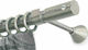 Anartisi Metallisch Vorhangstange Bianco Strass Einfach Φ25mm 200cm Nickel Satin