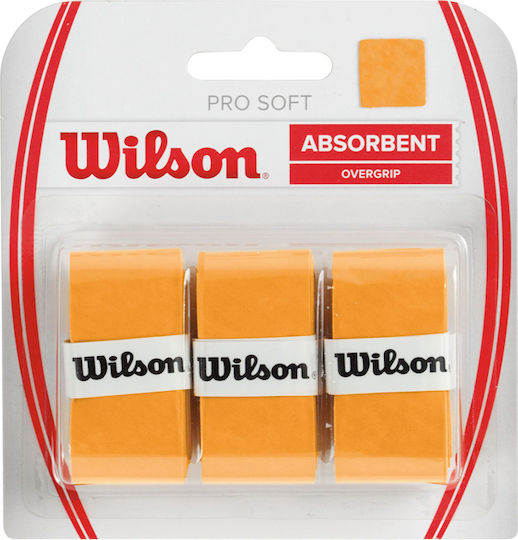 Wilson Pro Soft Overgrip Orange 3pcs