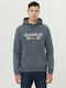 Napapijri Berthow Men's Sweatshirt with Hood & Pockets Dark Grey Melange