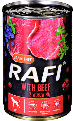 Dolina Noteci Rafi Canned Grain Free Wet Dog Food with Beef 1 x 400gr