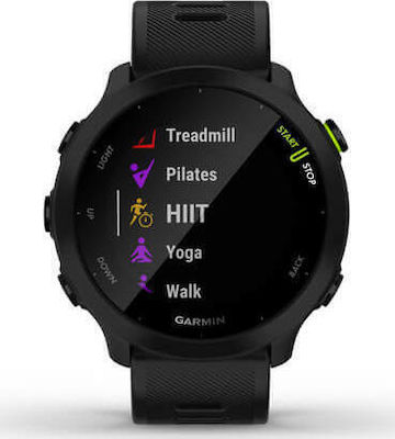 Garmin Forerunner 55 42mm Waterproof Smartwatch with Heart Rate Monitor (Black)