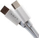 Ezra DC65 USB 2.0 Cable USB-C Male - USB-C 18W PD White 1m DC65