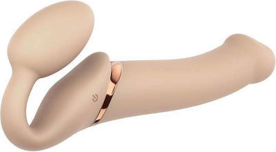 Strap On Me Strapless Vibrating Strap On Dildo Size L with Dildo Flesh