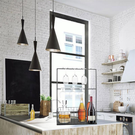 The Home Deco Factory Επιτραπέζια Βάση Μεταλλική 44.5x18.2x62εκ. Μαύρη