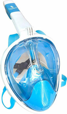 Vedes Splash & Fun Μάσκα Θαλάσσης με Αναπνευστήρα Full Face Λευκό/Μπλε L/XL
