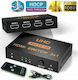 ATC Μεταλλικό 3IN / 1OUT 4K x 2K HDMI Switch 02.001.0041