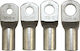 Adeleq Heavy Duty Terminal for Misc Industrial Building Equipment Press Hole Connector with Conductor Cross-Section 150mm, Hole 16mm & Length 80mm 100pcs 12-115016