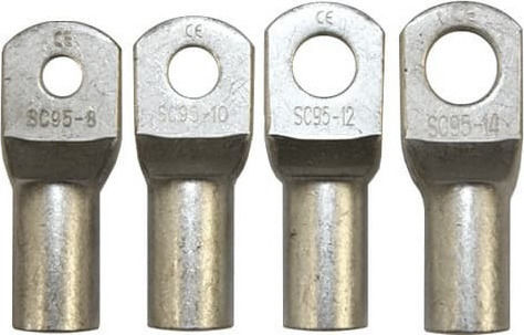 Adeleq Heavy Duty Terminal for Misc Industrial Building Equipment Press Hole Connector with Conductor Cross-Section 150mm, Hole 16mm & Length 80mm 100pcs 12-115016