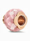 Folli Follie Charm with Stones Gold Plated Silver Pink