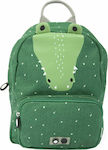 Trixie Mr. Crocodile Σχολική Τσάντα Πλάτης Νηπιαγωγείου σε Πράσινο χρώμα Μ23 x Π12 x Υ31cm
